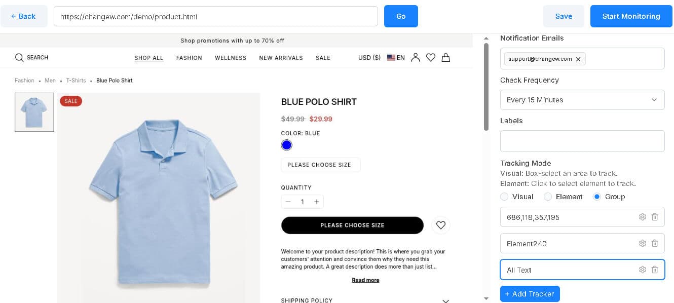 Multiple Area Monitoring