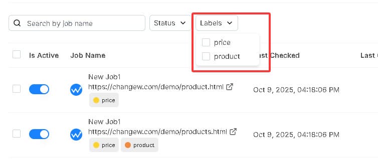 Add labels